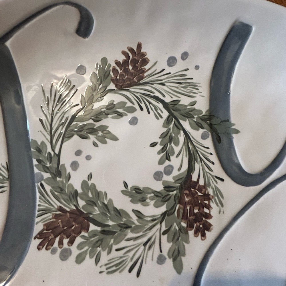 Holiday Joy Oval Platter - Picture 2 of 2